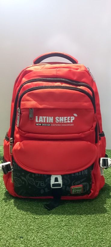 کوله مدرسه وارداتی برزنت LATIN SHEEPقرمز(لطفا قبل تایید نهایی عکس محصول رو توروبیکا یا ایتا به شماره۰۹۲۱۴۶۰۷۴۲۲ بفرسید استعلامموجودی بگیرید)